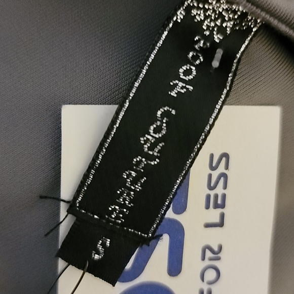 NWT Poof Couture Gray Dress W/Metal Accents Small - Picture 5 of 7